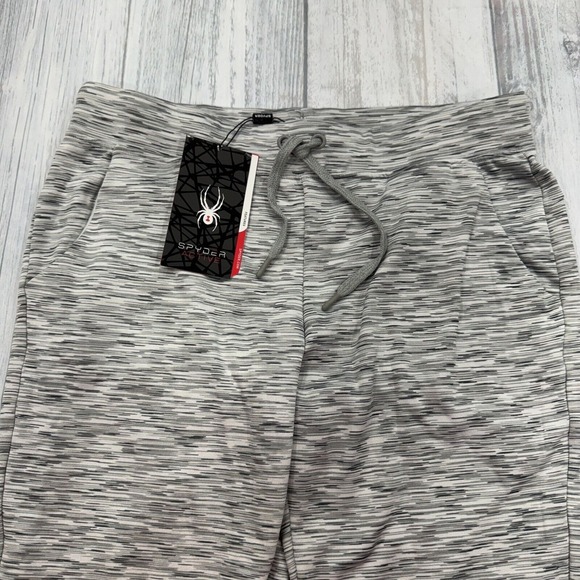 NWT Spyder Active Jogger Sweatpants L Large Womens Gray Gym Workout Ladies $68 - Picture 2 of 12